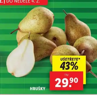 Lidl Hrušky nabídka