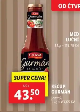 Lidl Kečup gurmán nabídka