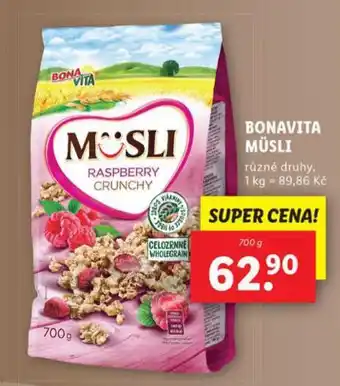 Lidl Bonavita musli nabídka