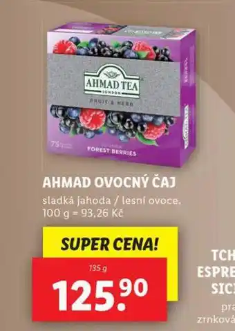 Lidl Ahmad čaj nabídka
