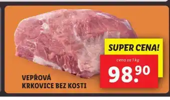 Lidl Vepřová krkovice bez kosti nabídka