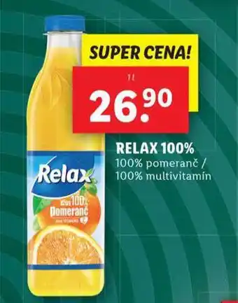 Lidl Relax 100% džus nabídka