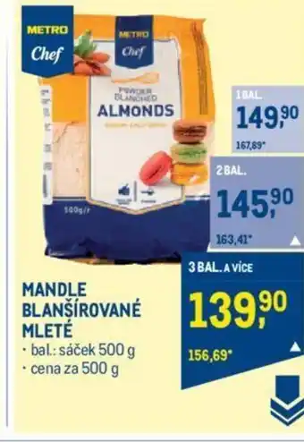 Makro MANDLE BLANŠÍROVANÉ MLETÉ nabídka