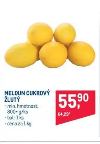 Makro MELOUN CUKROVÝ ŽLUTÝ nabídka