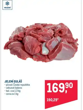 Makro JELENÍ GULÁŠ nabídka