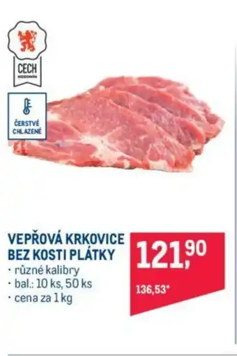 Makro VEPŘOVÁ KRKOVICE BEZ KOSTI PLÁTKY nabídka