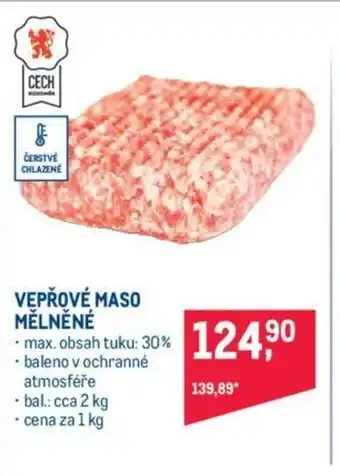 Makro VEPŘOVÉ MASO MĚLNĚNÉ nabídka