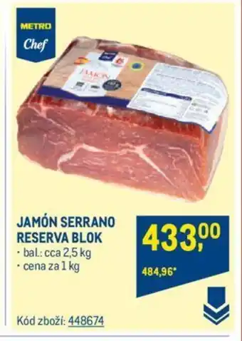 Makro JAMÓN SERRANO RESERVA BLOK nabídka