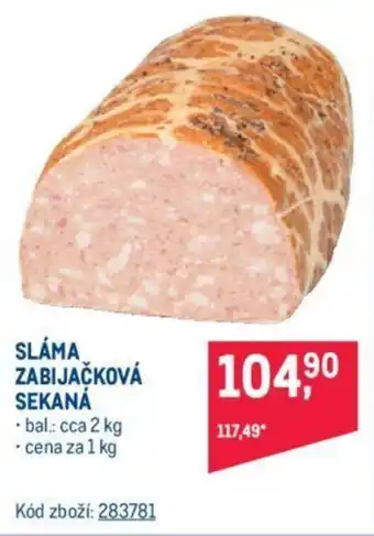 Makro SLÁMA ZABIJAČKOVÁ SEKANÁ nabídka