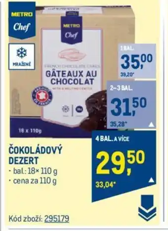 Makro ČOKOLÁDOVÝ DEZERT nabídka