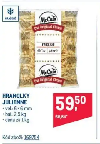 Makro HRANOLKY JULIENNE nabídka