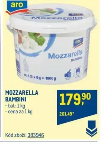 Makro MOZZARELLA BAMBINI nabídka