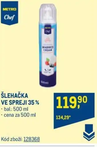 Makro ŠLEHAČKA VE SPREJI 35% nabídka