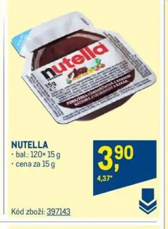 Makro NUTELLA nabídka