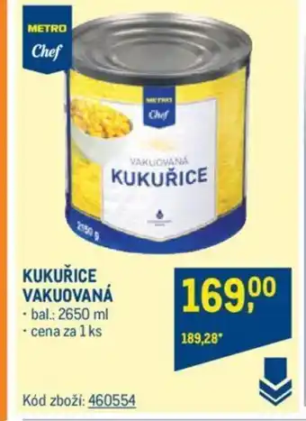 Makro KUKUŘICE VAKUOVANÁ nabídka