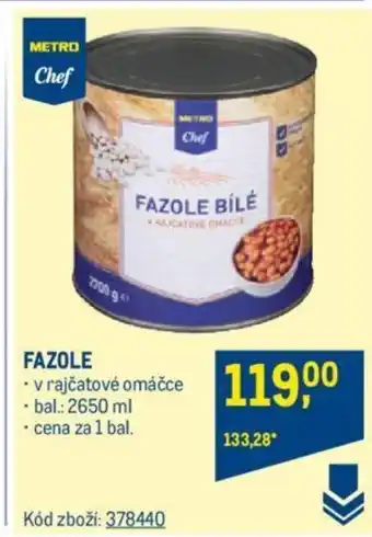 Makro FAZOLE nabídka