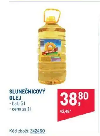 Makro SLUNEČNICOVÝ OLEJ nabídka