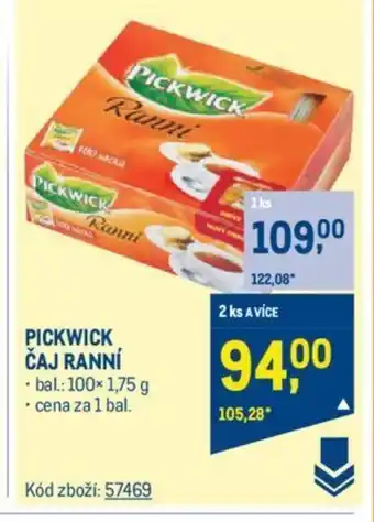 Makro PICKWICK ČAJ RANNÍ nabídka