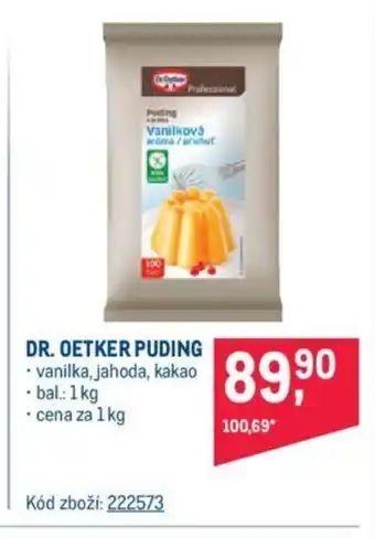 Makro DR. OETKER PUDING nabídka