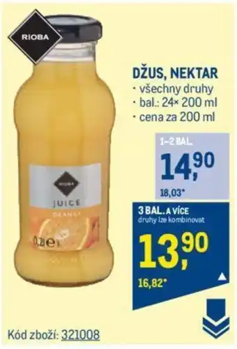 Makro DŽUS, NEKTAR nabídka