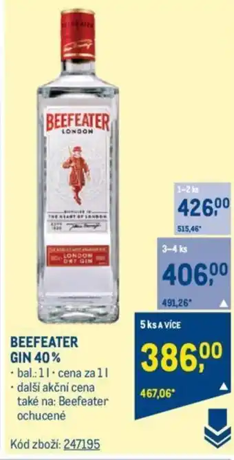Makro BEEFEATER GIN 40% nabídka