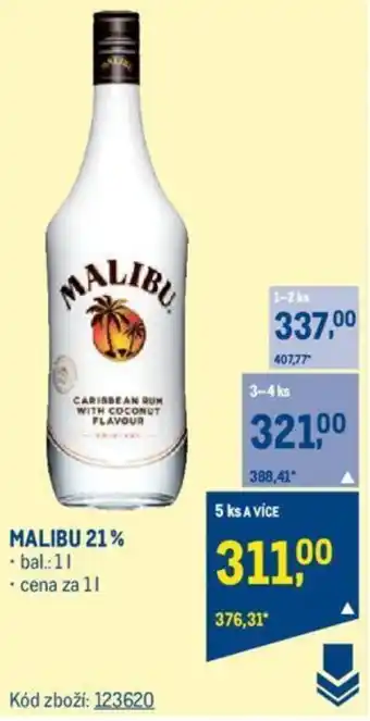 Makro MALIBU 21% nabídka