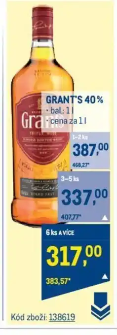 Makro GRANT'S 40% nabídka