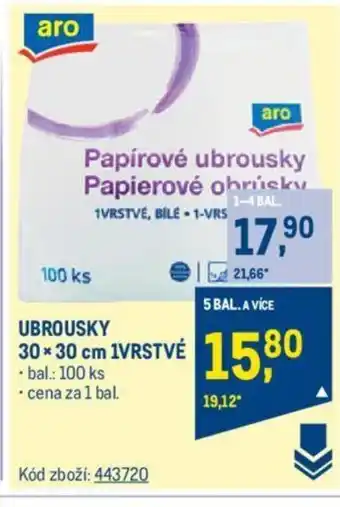 Makro UBROUSKY 30 x 30 cm 1VRSTVÉ nabídka