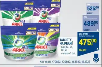 Makro TABLETY NA PRANÍ nabídka