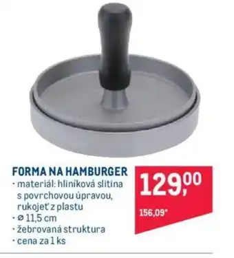 Makro FORMA NA HAMBURGER nabídka