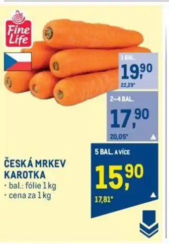 Makro ČESKÁ MRKEV KAROTKA nabídka