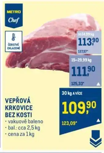 Makro VEPŘOVÁ KRKOVICE BEZ KOSTI nabídka
