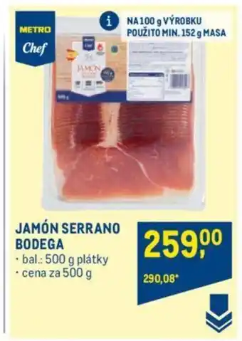 Makro JAMÓN SERRANO BODEGA nabídka