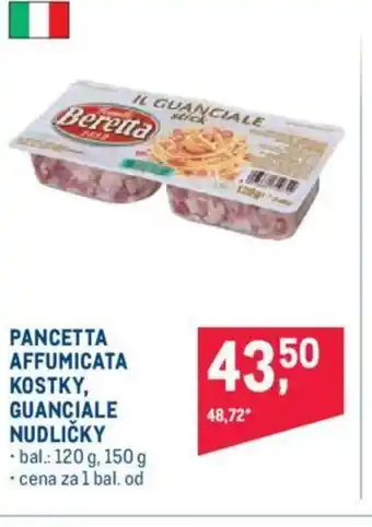 Makro PANCETTA AFFUMICATA KOSTKY, GUANCIALE NUDLIČKY nabídka