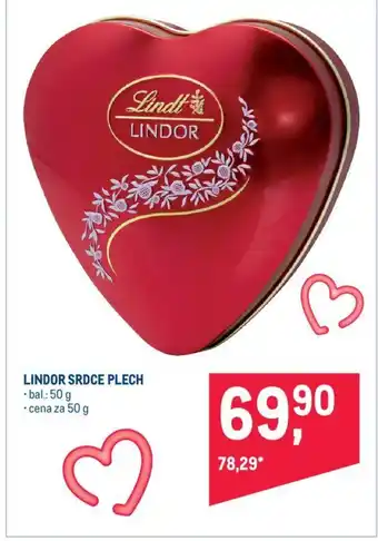Makro LINDOR SRDCE PLECH nabídka