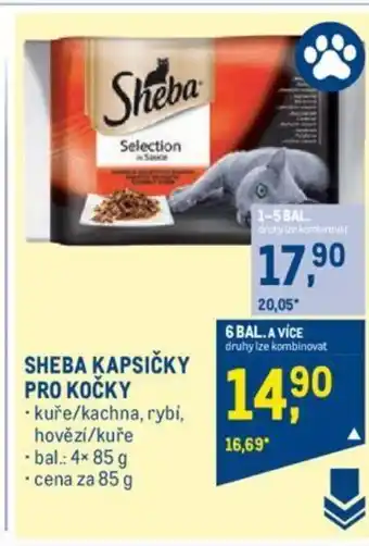 Makro SHEBA KAPSIČKY PRO KOČKY nabídka