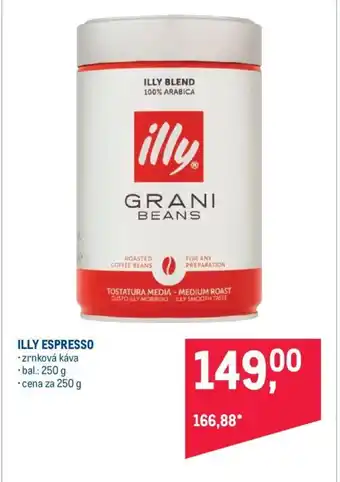 Makro ILLY ESPRESSO nabídka