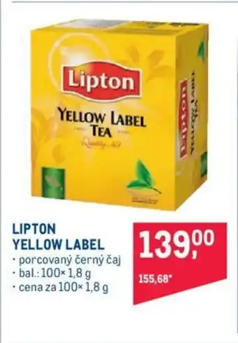 Makro LIPTON YELLOW LABEL nabídka
