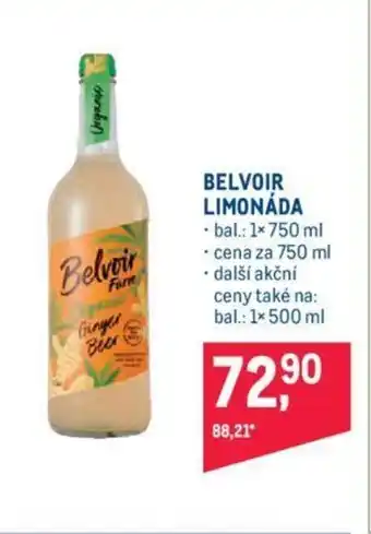 Makro BELVOIR LIMONÁDA nabídka