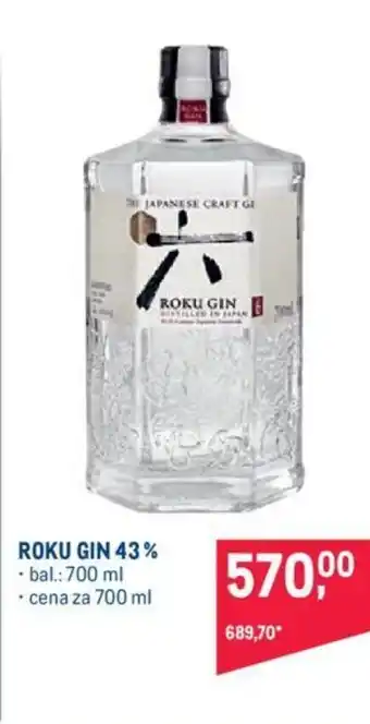 Makro ROKU GIN 43% nabídka