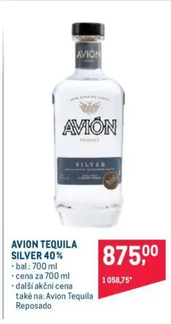 Makro AVION TEQUILA SILVER 40% nabídka