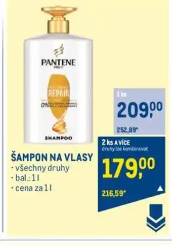 Makro PANTENE ŠAMPON NA VLASY nabídka