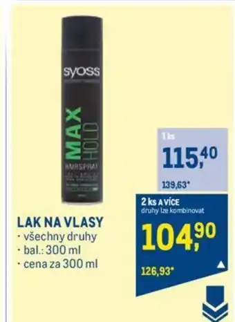 Makro LAK NA VLASY nabídka