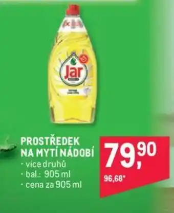 Makro JAR PROSTŘEDEK NA MYTI NADOBI nabídka