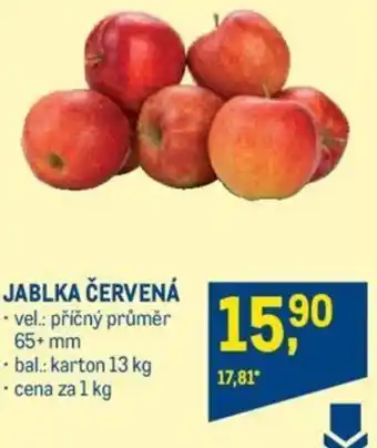 Makro JABLKA ČERVENÁ nabídka