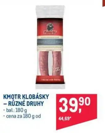 Makro KMOTR KLOBÁSKY - RŮZNÉ DRUHY nabídka