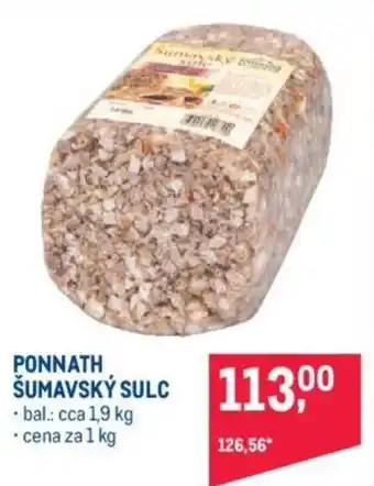 Makro PONNATH ŠUMAVSKÝ SULC nabídka