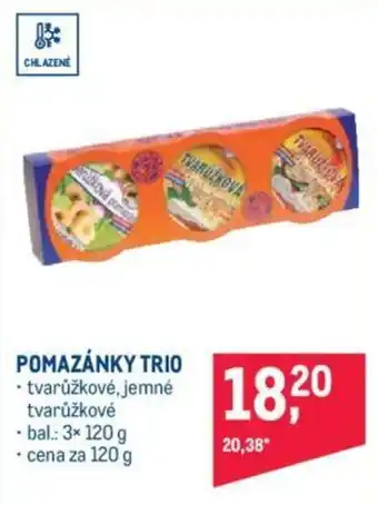 Makro POMAZÁNKY TRIO nabídka