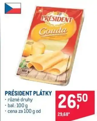 Makro PRÉSIDENT PLÁTKY nabídka