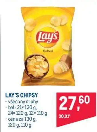 Makro LAY'S CHIPSY nabídka